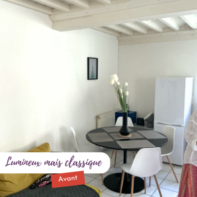 Photo du gîte sur Bayeux en Normandie avant décor mural et aménagement