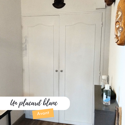 Doubles portes du placard principal de l'entrée avant décor